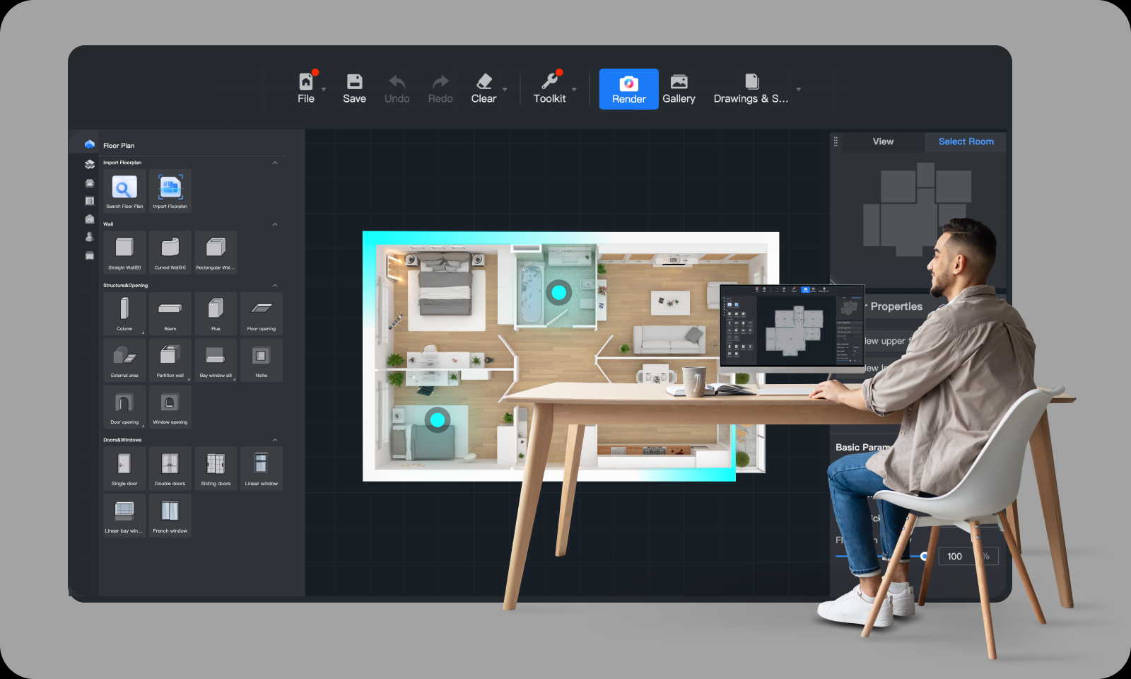 Coohom Design Tool Interface