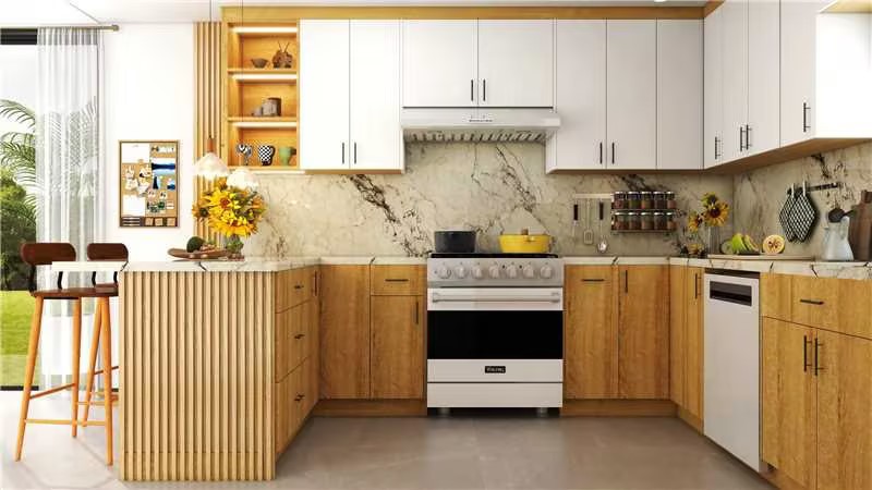 An elegant space render by Luxe Cabinet & Stone