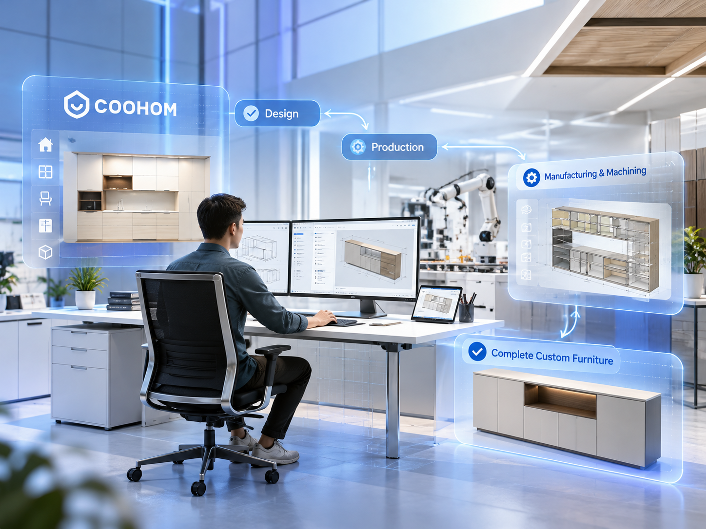設計と生産をつなぐクラウドプラットフォーム「Coohom SmartLink Suite」