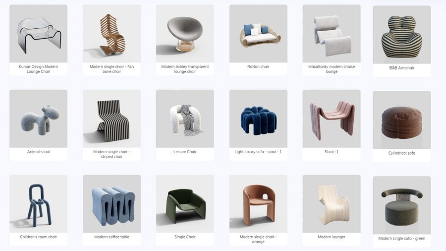 Contemporary Interior Design 3D Models
